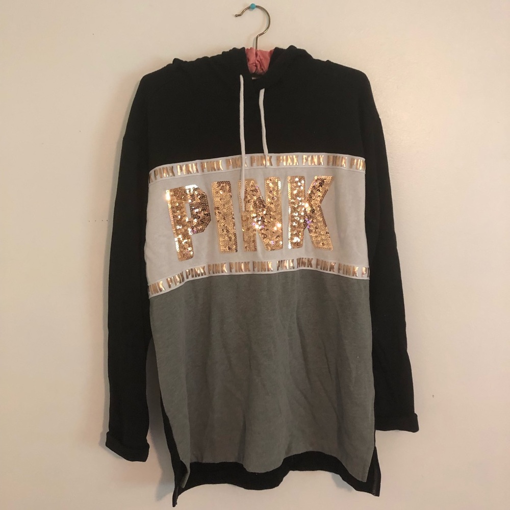 PINK Glitter Hoodie